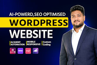 do wordpress website design with elementor pro, n8n and ai automation