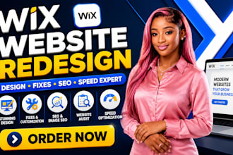 do wix website redesign, design, fixes, image SEO, audit, speed optimization