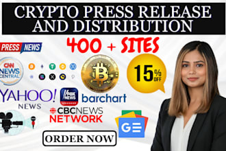write and distribute a professional crypto press release
