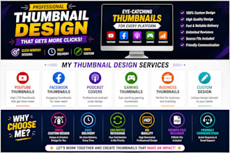 design youtube thumbnails, facebook posts and canva