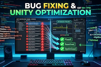 fix unity game bugs errors, crashes and performance issues