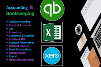 do bookkeeping, quickbooks cleanup, xero and wave expert