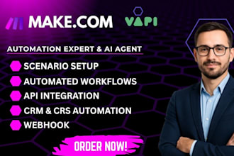 setup make com automation made com automation n8n automation API ai CRM workflow