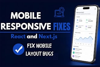 fix mobile responsive bugs in react and nextjs