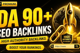 build high authority da 90 SEO dofollow backlinks
