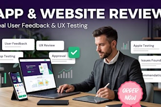 review your app or website and provide professional user feedback