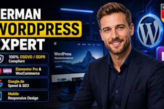 develop a german website with wordpress webdesign or programming