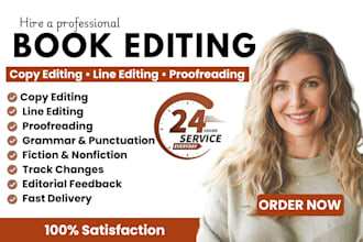 proofread, copy edit memior novel, romance fiction  developmental book editing