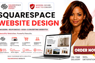 build squarespace business website or squarespace redesign