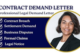 write breach of contract demand letter and legal notice