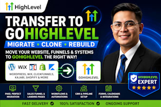 transfer wordpress website to gohighlevel copy clone duplicate wix sales funnel
