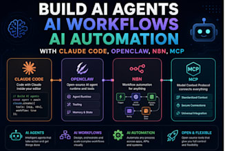 build ai agents ai workflows ai automation with claude code, openclaw, n8n, mcp