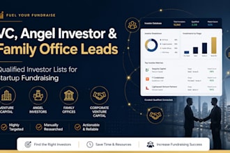build a targeted vc, angel investor, and family office list