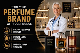 formulate a unique custom perfume, fragrance for your perfume brand
