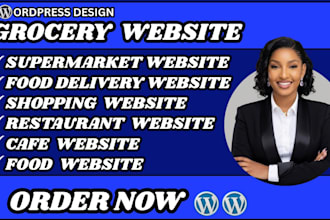 design grocery website supermarket website food delivery website shopping site