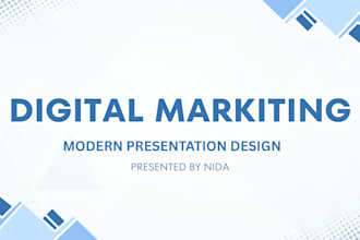 design modern powerpoint presentation