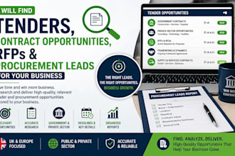 find tenders, contract opportunitie, rfps, procurement leads for your business