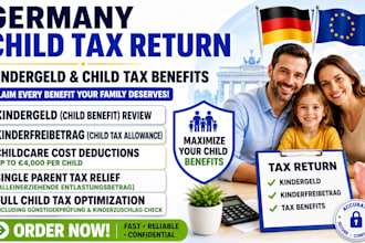prepare your germany child tax return and claim kindergeld benefits