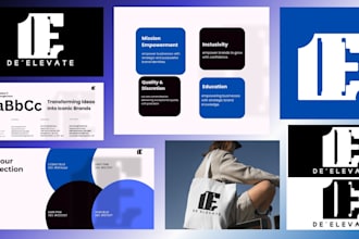 design brand logo and brand identity packaging mockup, brand guidelines