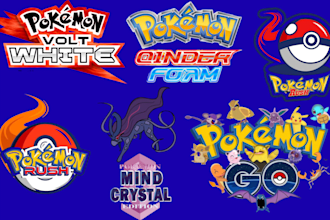 design custom pokémon stream overlay, logo and twitch stream assets