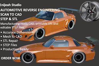 repair stl file replacement car parts reverse engineer  scan to cad mesh to cad