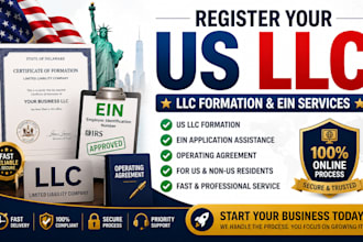 register your US llc, llc formation, and ein for US and non US residents