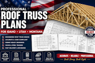 design roof truss plans for idaho utah and montana
