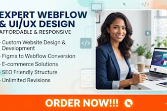 design webflow website or webflow ecommerce as a webflow developer