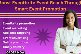 promote eventbrite event with professional event marketing strategy