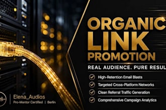 do professional share link promotion via organic cross platform marketing