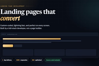 build a landing page