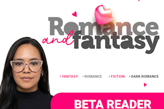 lector beta para generos de romance, fantasia y dark romacne