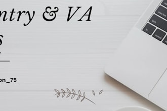 do accurate data entry typing and virtual assistant tasks