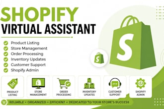 virtual assistant shopify VA personal asssistant store management