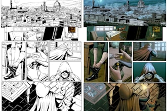 comic book illustration graphic novel webcomic webtoon mangaplus tapas namicomi