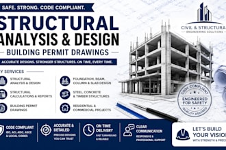 deliver structural analysis, design and building permit drawings