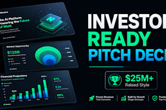 design investor pitch deck slides for startup vc funding