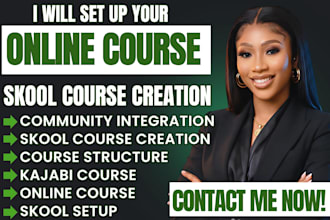 create online course content skool course creation skool setup kajabi course