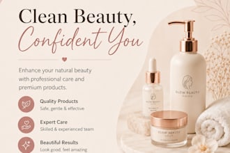 design elegant instagram posts for beauty salons