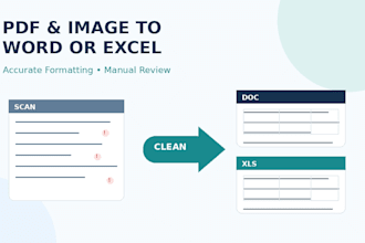 convert PDF and images to word or excel