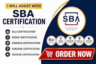 assist with sba 8a, wosb, edwosb, hubzone and sdvosb certification