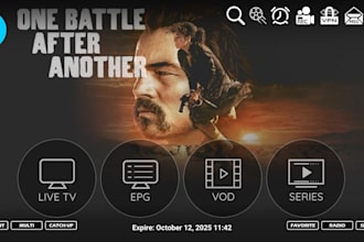 white label iptv app xciptv, smarter pro with vpn, logo intro with web panel