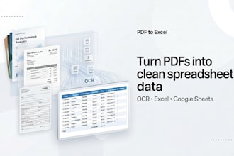 automate PDF data extraction to excel using ocr and ai