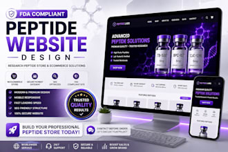build peptide website with woocommerce, payment gateway SEO fda compliant site