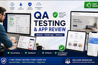 perform thorough QA testing and review of your website app or software