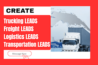 create a trucking freight logistics lead generation website