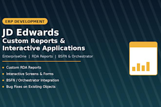 build custom jd edwards reports
