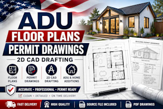 create adu floor plans and permit drawings