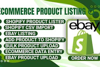 be your shopify product lister, ebay lister, add product upload import product