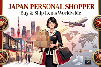 ship japan purchases as your personal shopper and personal assistant